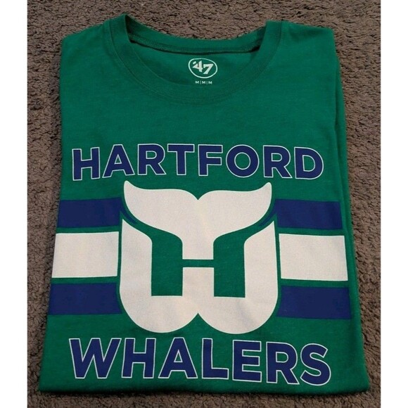 '47 NHL Hartford Whalers Retro Green T-Shirt Men's Medium - Picture 1 of 6
